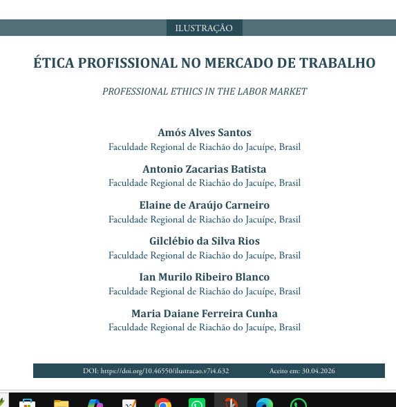 ÉTICA PROFISSIONAL NO MERCADO DE TRABALHO